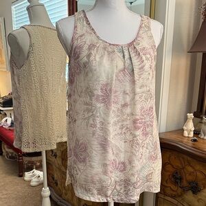 Chic Floral Sleeveless Tank Top